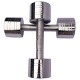 Body Maxx Chrome Steel Dumbells sets 7.5 KG X 1 PAIR 